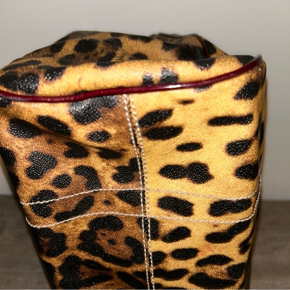 Dolce & Gabbana Miss Easy Way Leopard Print Shopper Tote 2000's **RARE FIND - Picture 5 of 15